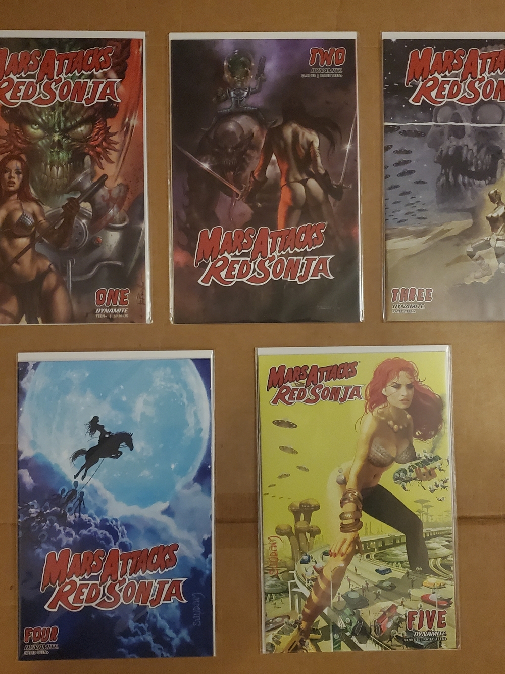 MARS ATTACKS RED SONJA 1 2 3 4 5 (of 5) 1st print set DYNAMITE 2021 STAR WARS NM